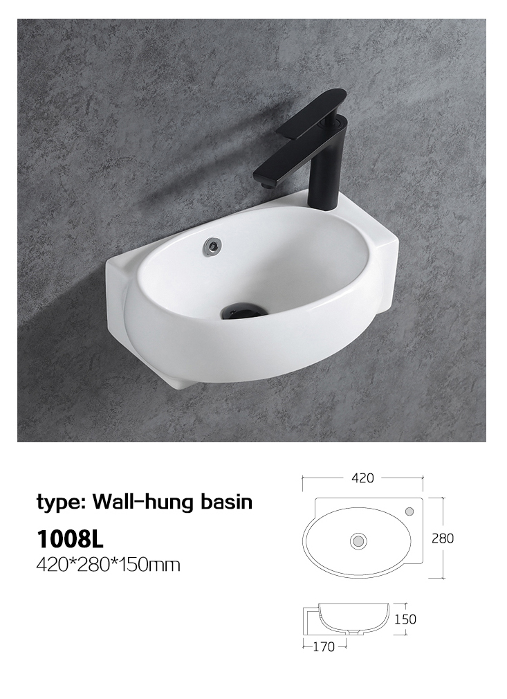 Factory Direct Supply Small Size Bathroom Sink Wash Basin Counter Top Easy Clean Support Oem 1008l China Chaozhou Cadia Ceramic Sanitary Ware Manufacturer - Bathroom Vessel Sink Wash Tub Clean