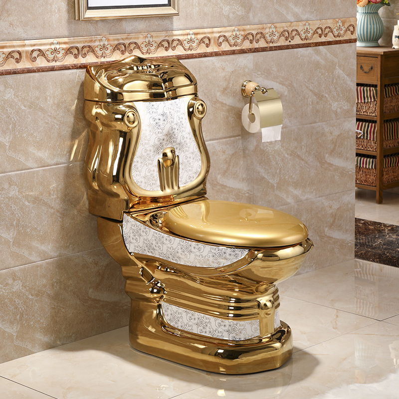 Chaozhou Sanitary Ware Factory Wholesale Black and Gold Color